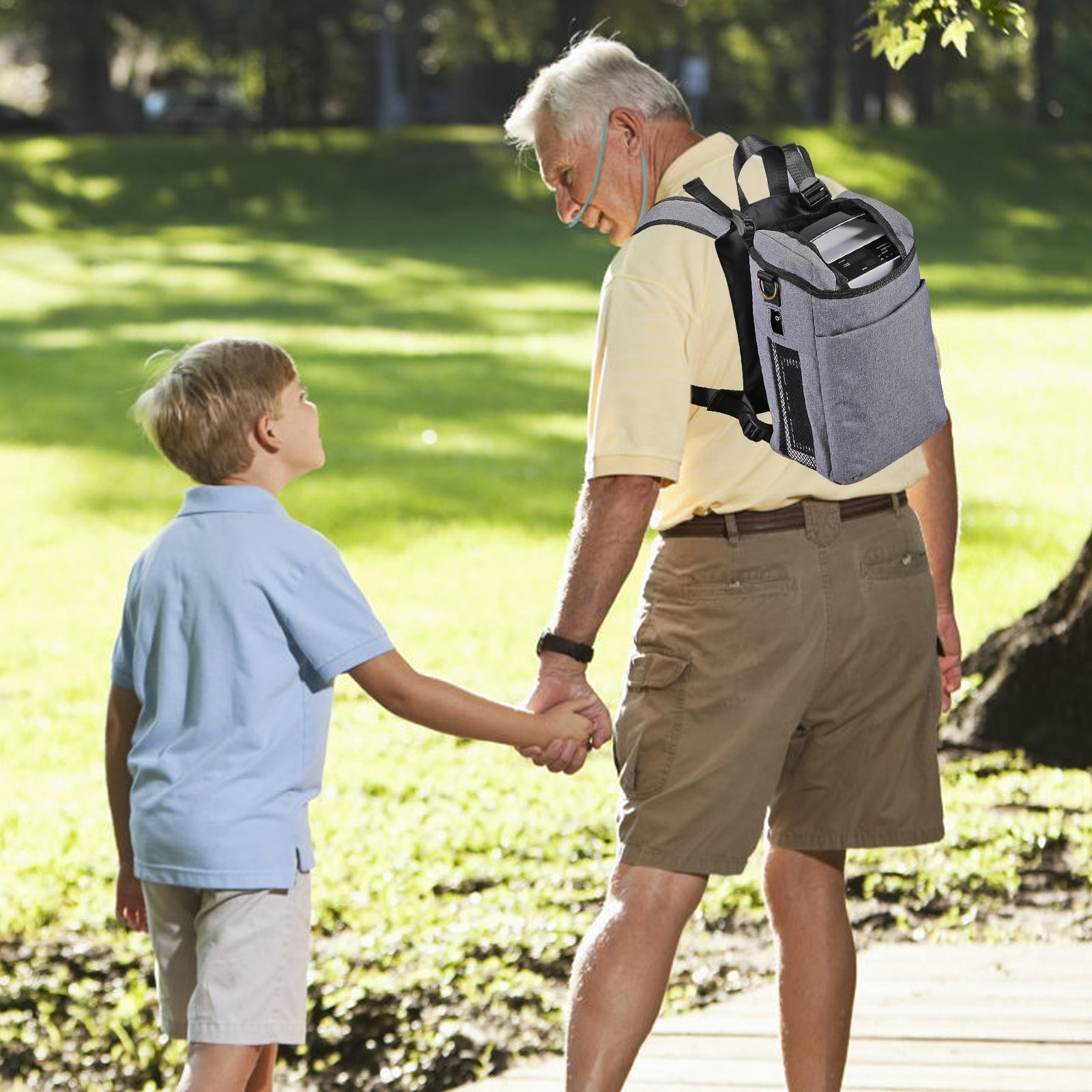 VARON เครื่องผลิตออกซิเจนแบบพกพา 5L ระบบการไหลแบบพัลส์ รุ่น NT-01 การรับประกัน 1 ปี