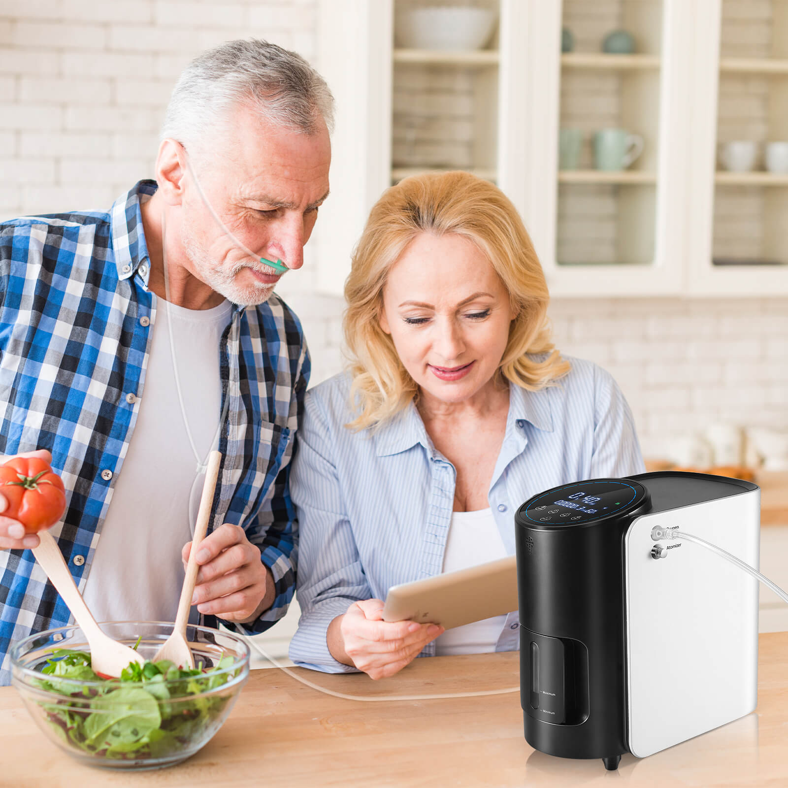 VARON เครื่องผลิตออกซิเจนสำหรับใช้ในบ้าน รุ่น 101W ปรับอัตราการไหลได้ 1-7 ลิตร/นาที การรับประกัน 1 ปี