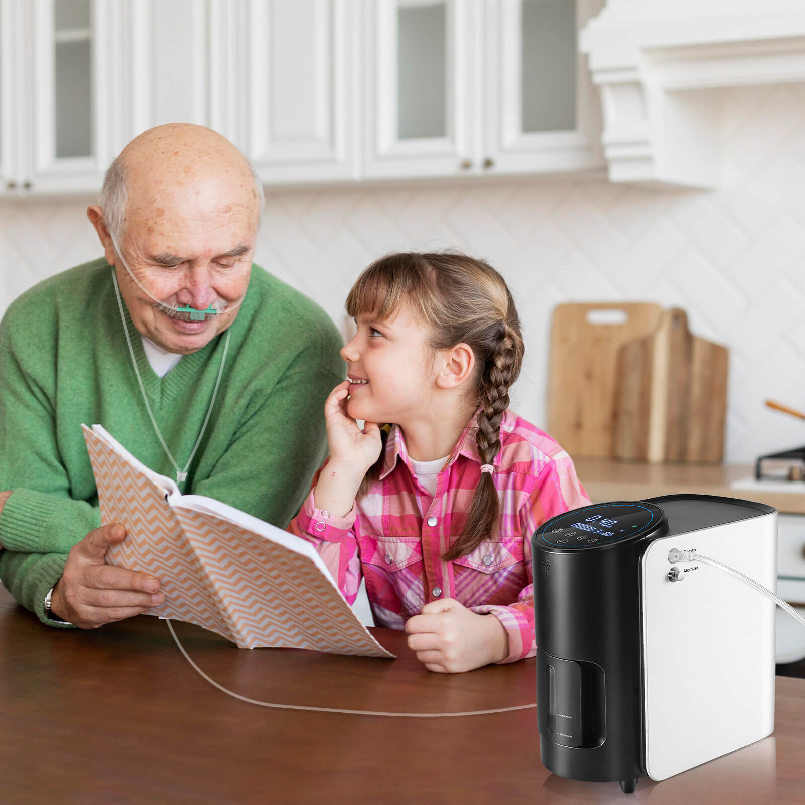 VARON เครื่องผลิตออกซิเจนสำหรับใช้ในบ้าน รุ่น 101W ปรับอัตราการไหลได้ 1-7 ลิตร/นาที การรับประกัน 1 ปี