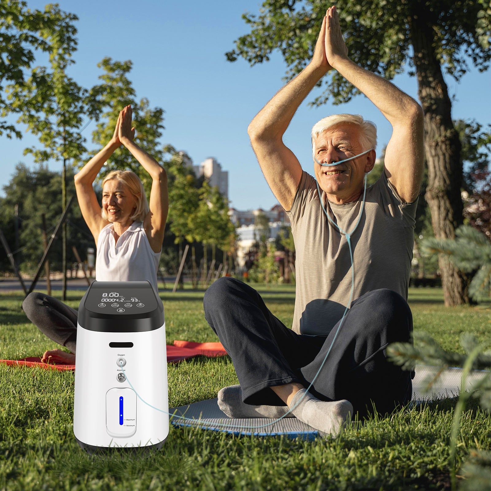 VARON เครื่องผลิตออกซิเจนสำหรับใช้ในบ้าน รุ่น 105W PRO ปรับอัตราการไหลได้ 1-8 ลิตร/นาที การรับประกัน 1 ปี