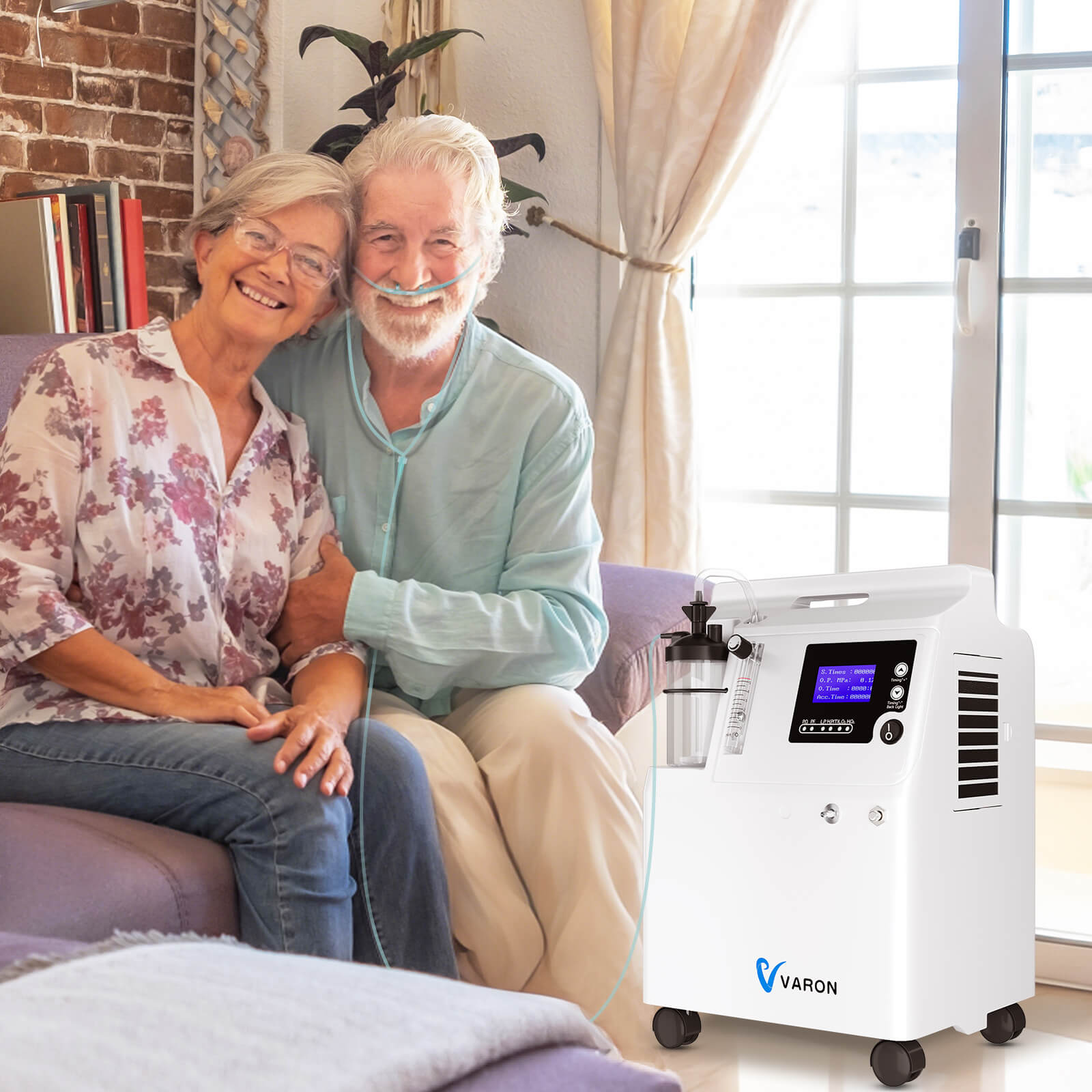 VARON Serene 5 เครื่องผลิตออกซิเจนเกรดพรีเมียมสำหรับใช้ในบ้าน ขนาด 5 ลิตร/นาที การรับประกัน 1 ปี