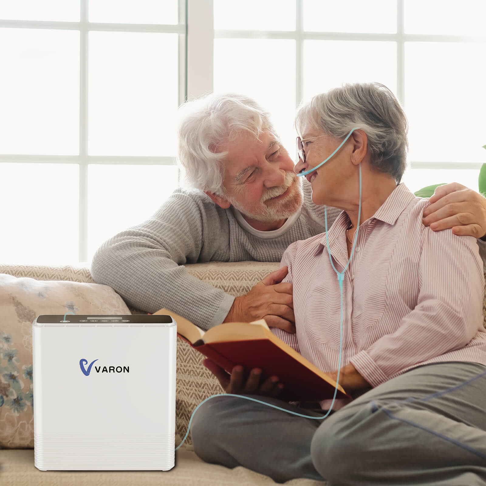 [👍แนะนำ]VARON NT-06 เครื่องผลิตออกซิเจนแบบพกพา จ่ายออกซิเจนต่อเนื่อง 1-6 ลิตร/นาที การรับประกัน 1 ปี