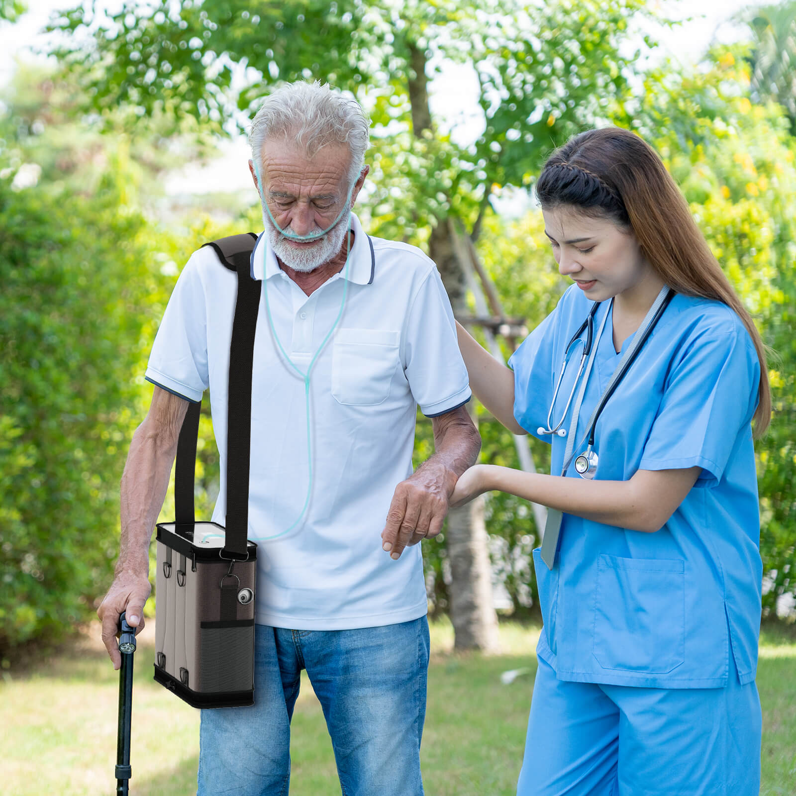 [👍แนะนำ]VARON NT-06 เครื่องผลิตออกซิเจนแบบพกพา จ่ายออกซิเจนต่อเนื่อง 1-6 ลิตร/นาที การรับประกัน 1 ปี