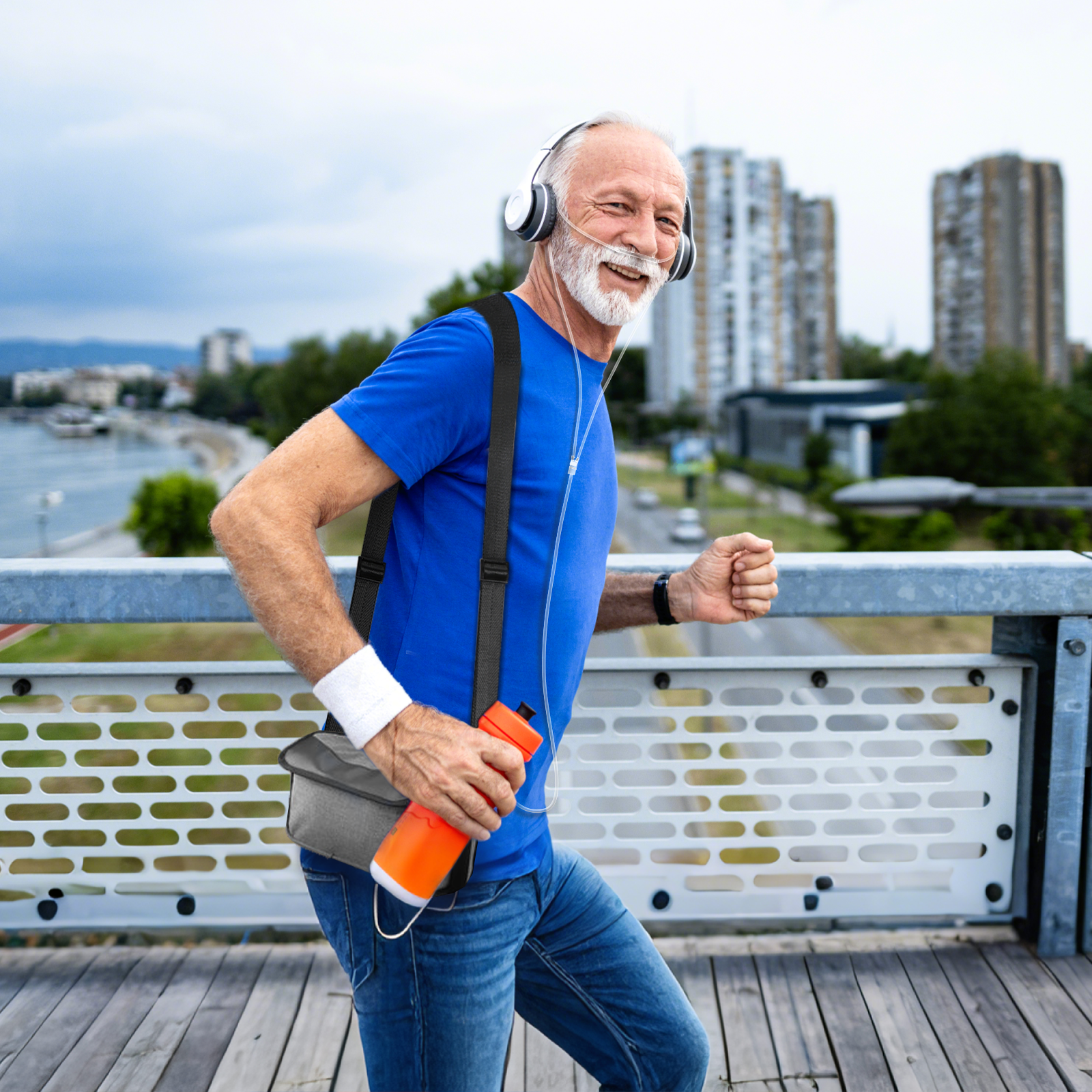 VARON เครื่องผลิตออกซิเจนพกพา 3L/นาที รุ่น NT-03 การรับประกัน 1 ปี