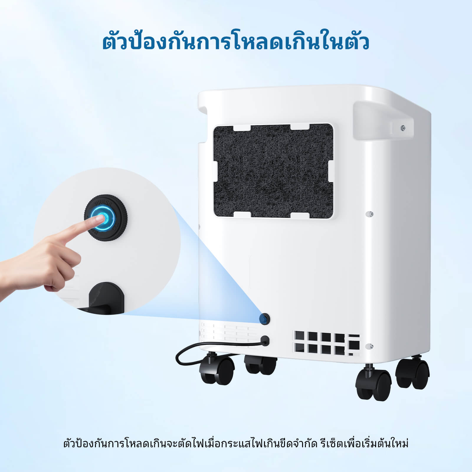 VARON เครื่องผลิตออกซิเจนสำหรับใช้ในบ้าน 3 ลิตร รุ่น Serene 3